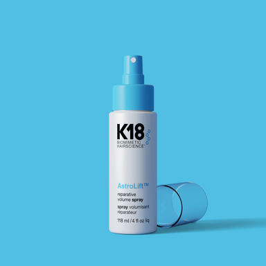 K18 AstroLift Volume Spray – kevyt ja rakennetta antava volyymisuihke, joka tekee hiuksista 2,5 kertaa tuuheammat.
